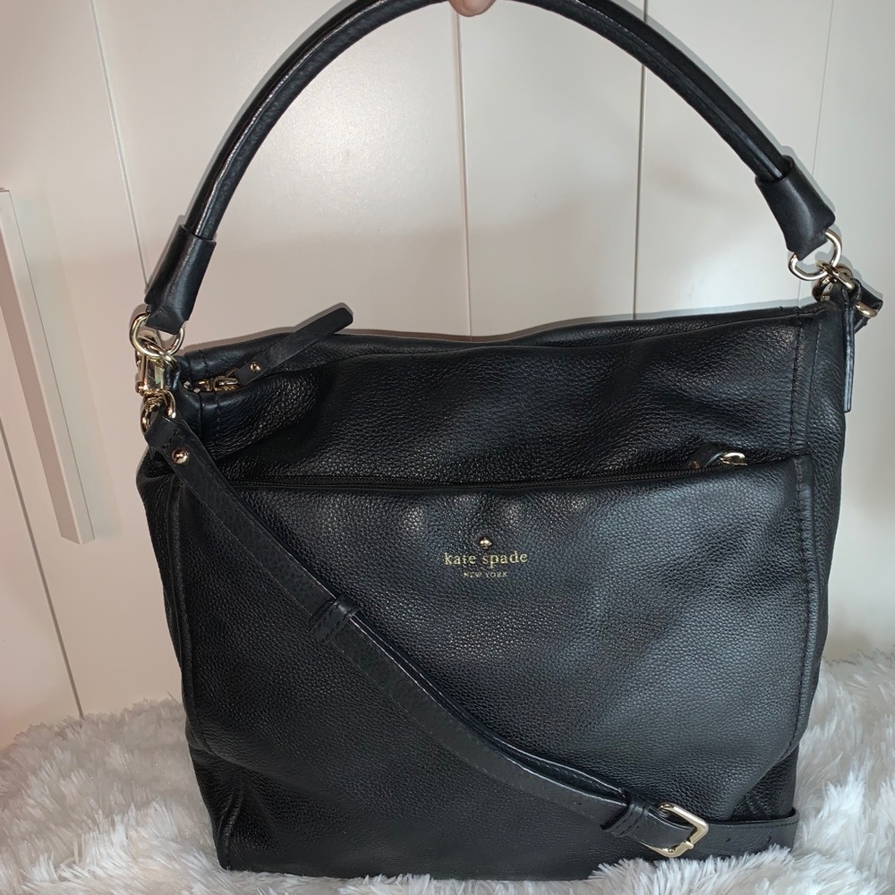Kate Spade Ex Large Slouchy Hobo Bag Black Leather